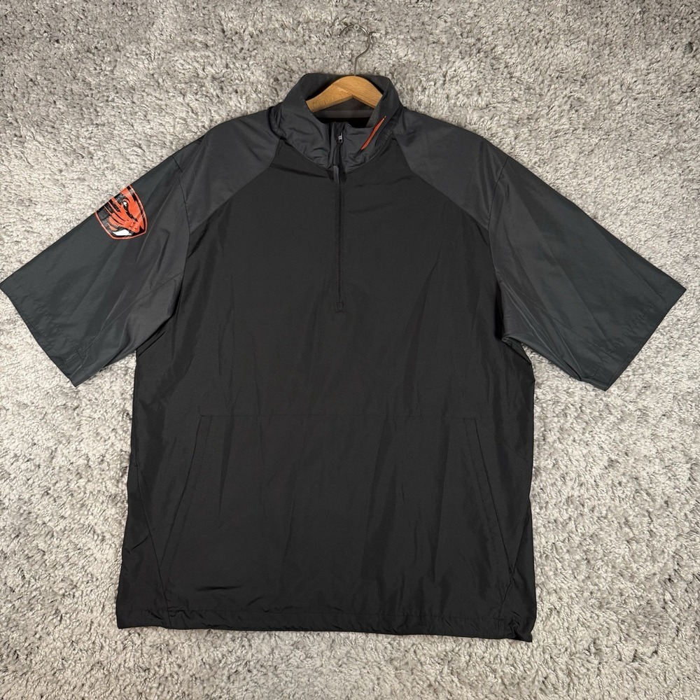 Nike Oregon State Beavers Short Sleeve Hot‎ Jacket Men's Size Medium Baseball